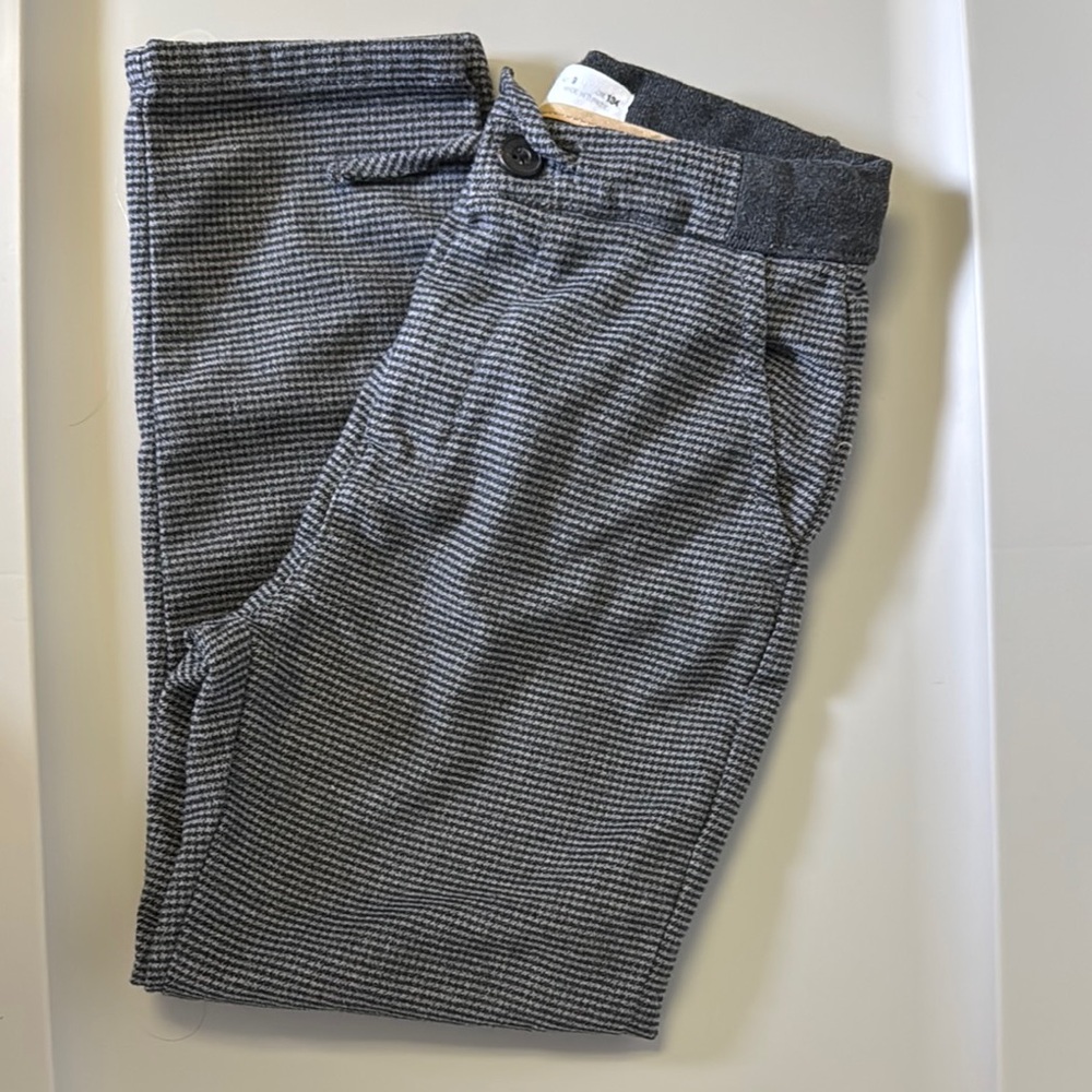 Zara Gray Formal Pants with Sophisticated Pattern